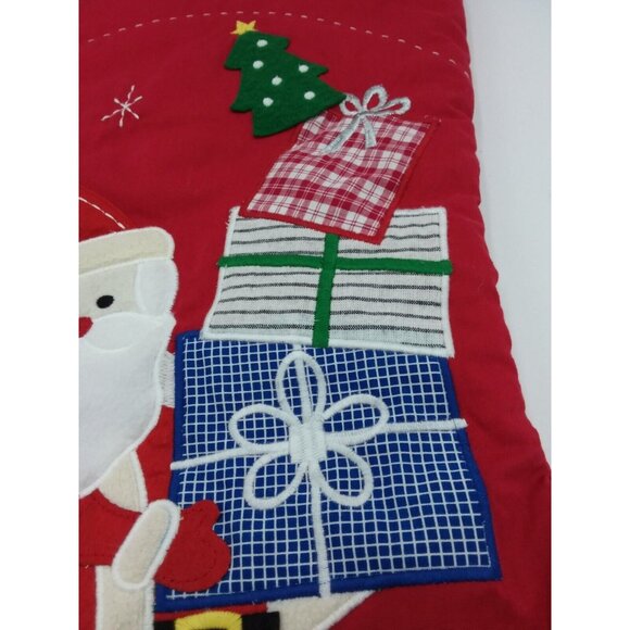 Pottery Barn Kids Lillian Jumbo Stocking Santa Gifts Holiday Xmas Quilted 31.5" - Picture 5 of 12